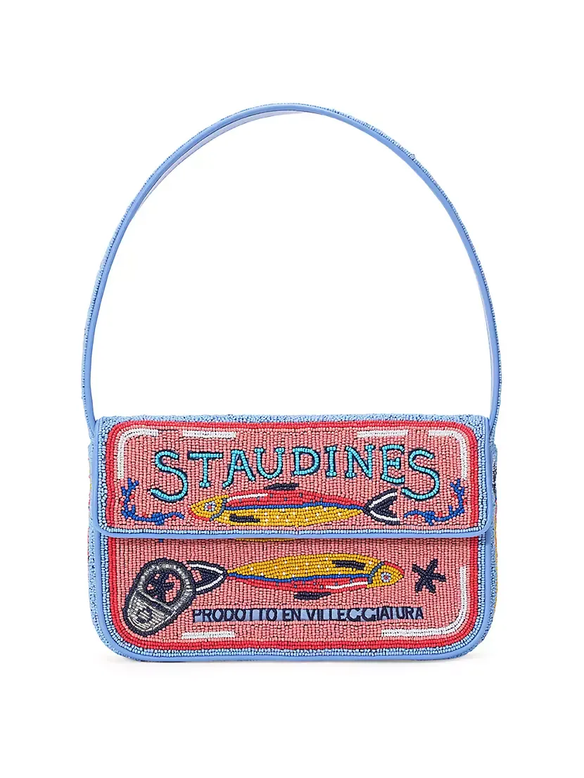 Tommy Beaded Top-Handle Bag