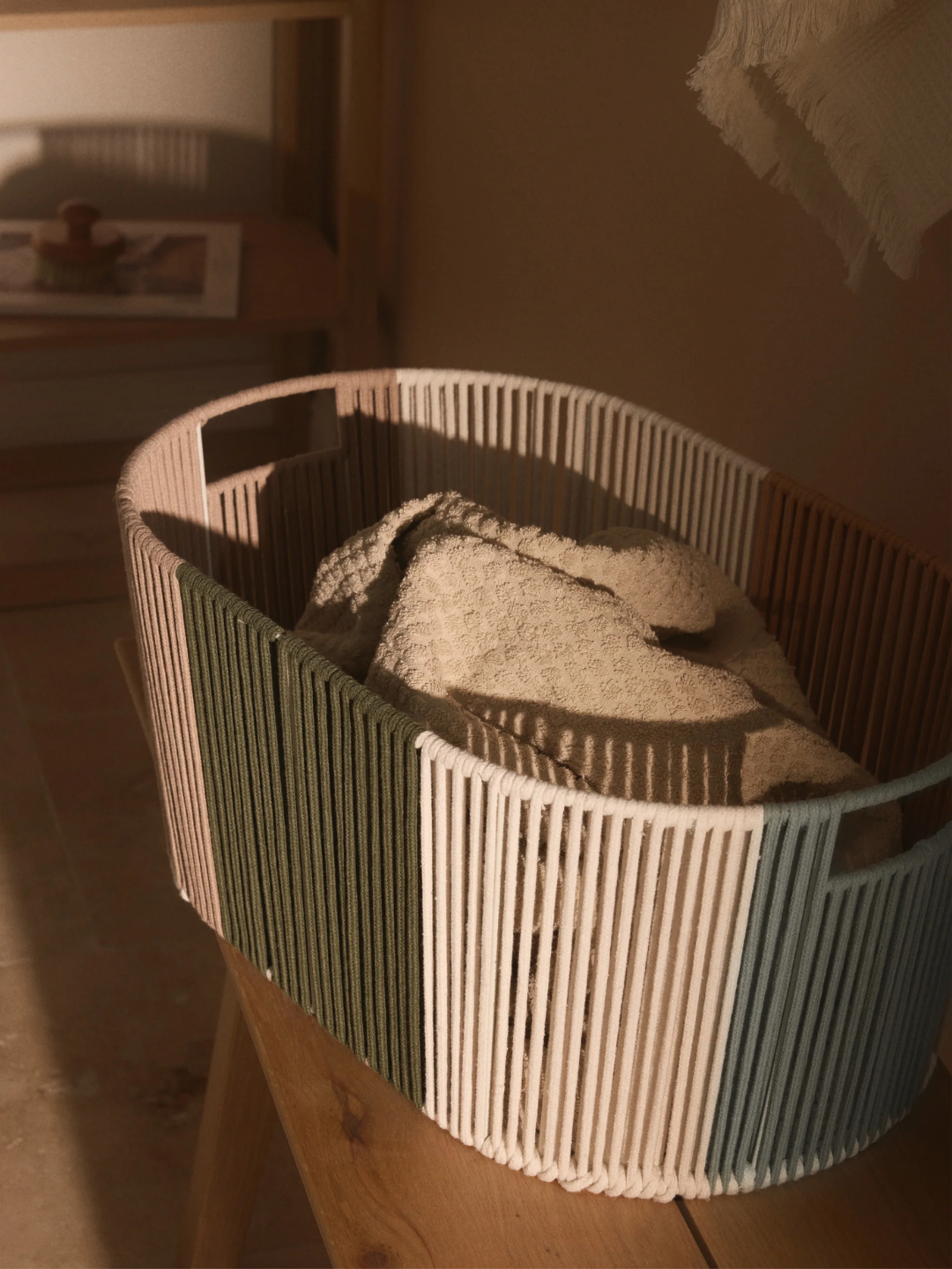 A colorful laundry basket from Westwing
