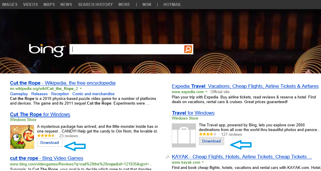 Bing Web Searches Now Showing Windows 8 Apps | Windows Central