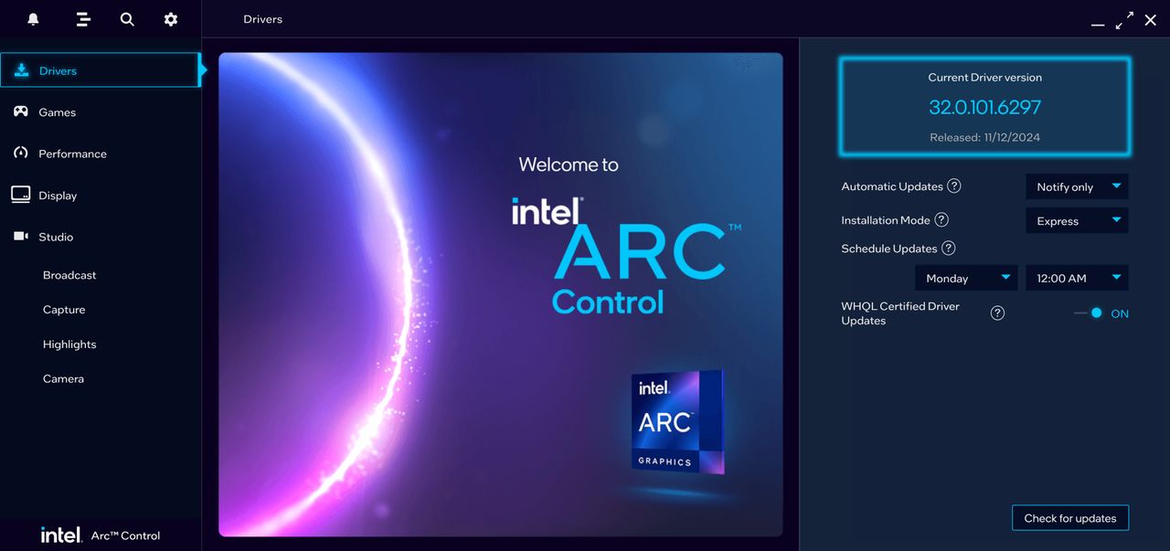 Intel Arc Control