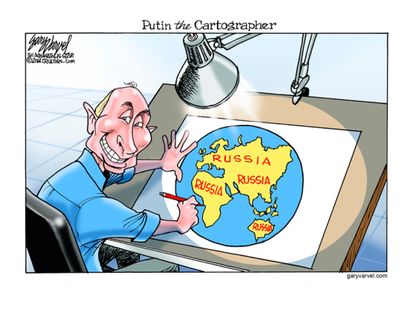 Political cartoon Putin Crimea
