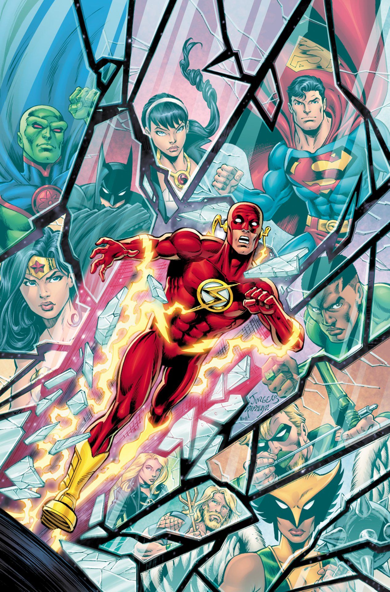 Dark Crisis #4 variant cover by Dan Jurgens and Norm Rapmund