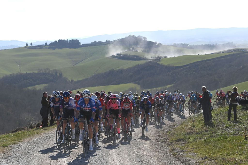 The sun was out for the 2023 Strade Bianche