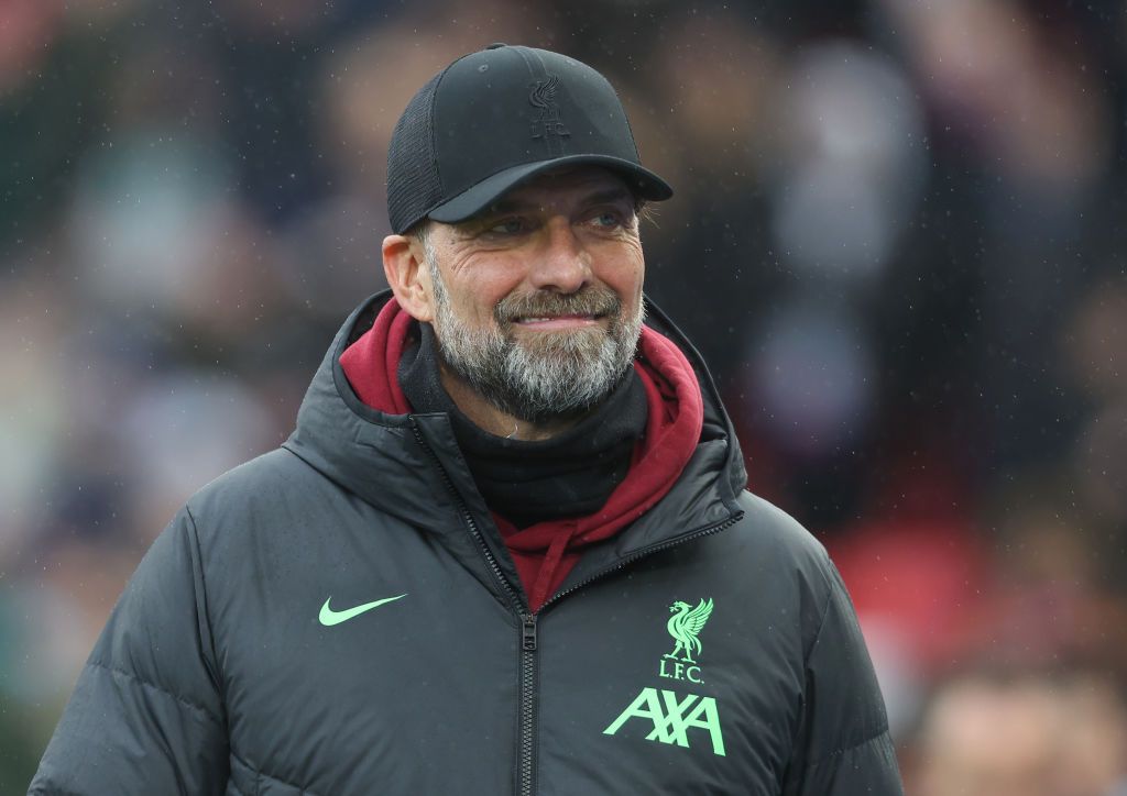 Liverpool manager Jurgen Klopp during the Premier League match between Crystal Palace and Liverpool FC at Selhurst Park on December 9, 2023 in London, England. (Photo by Rob Newell - CameraSport via Getty Images)