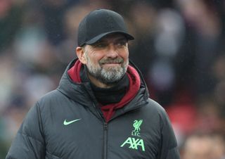 Liverpool manager Jurgen Klopp during the Premier League match between Crystal Palace and Liverpool FC at Selhurst Park on December 9, 2023 in London, England. (Photo by Rob Newell - CameraSport via Getty Images)