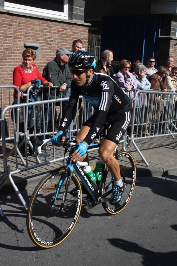 Juan Antonio Flecha (Sky) is always a redoubtable performer on the cobbles.