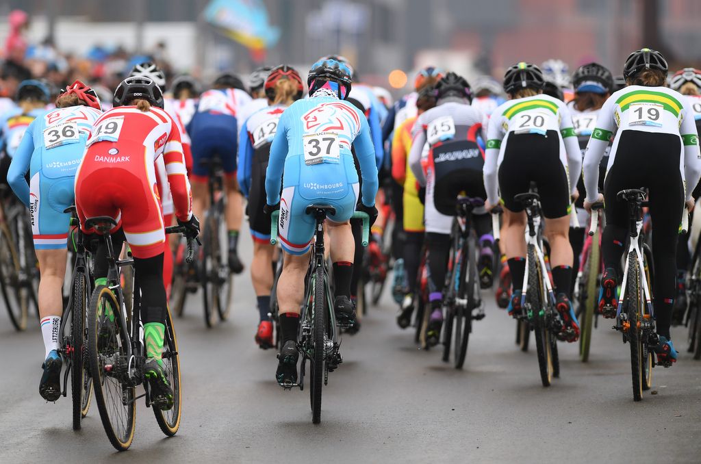 The women's race gets underway