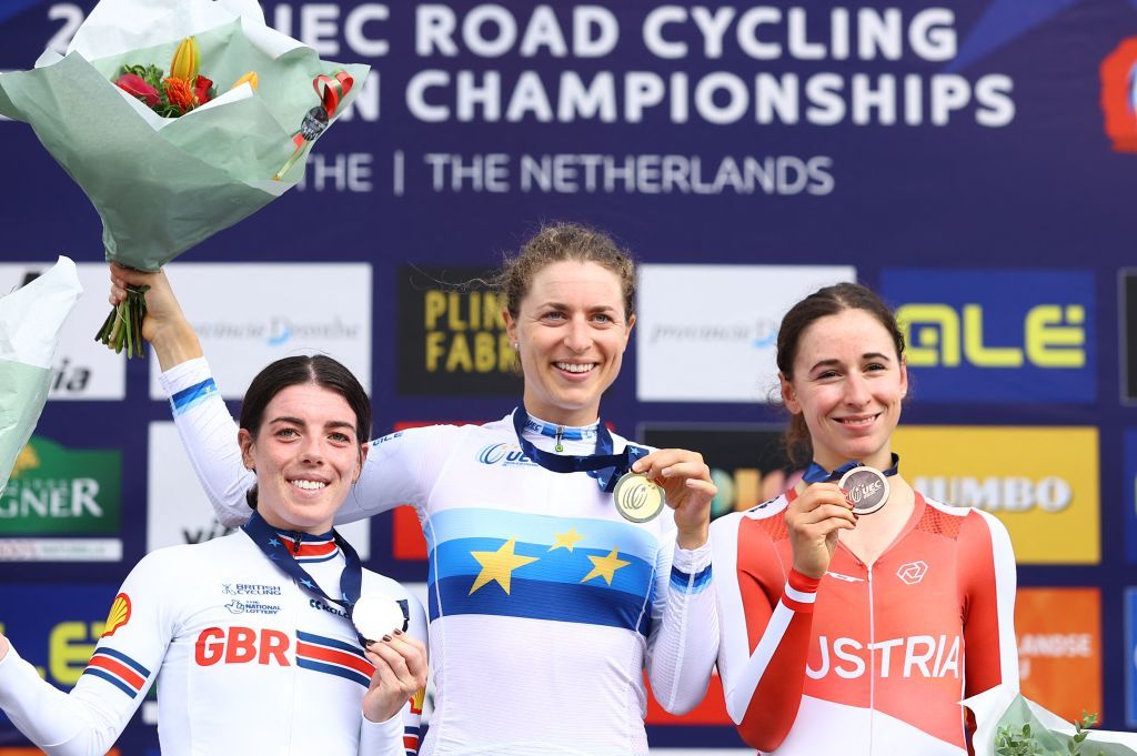 Marlen Reusser (Switzerland) won the elite women's UEC time trial