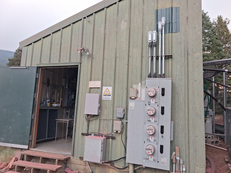 Transmitter building at Camp Jackson. The transmitters for the radio stations are in this building. (Courtesy Michael Baldauf)