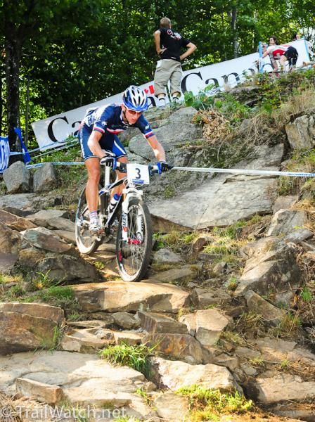 Alexis Vuillermoz (France) fights for a podium spot