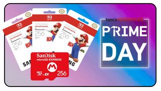 Amazon Prime Day 2025 cover featuring a 256GB microSD Express card.