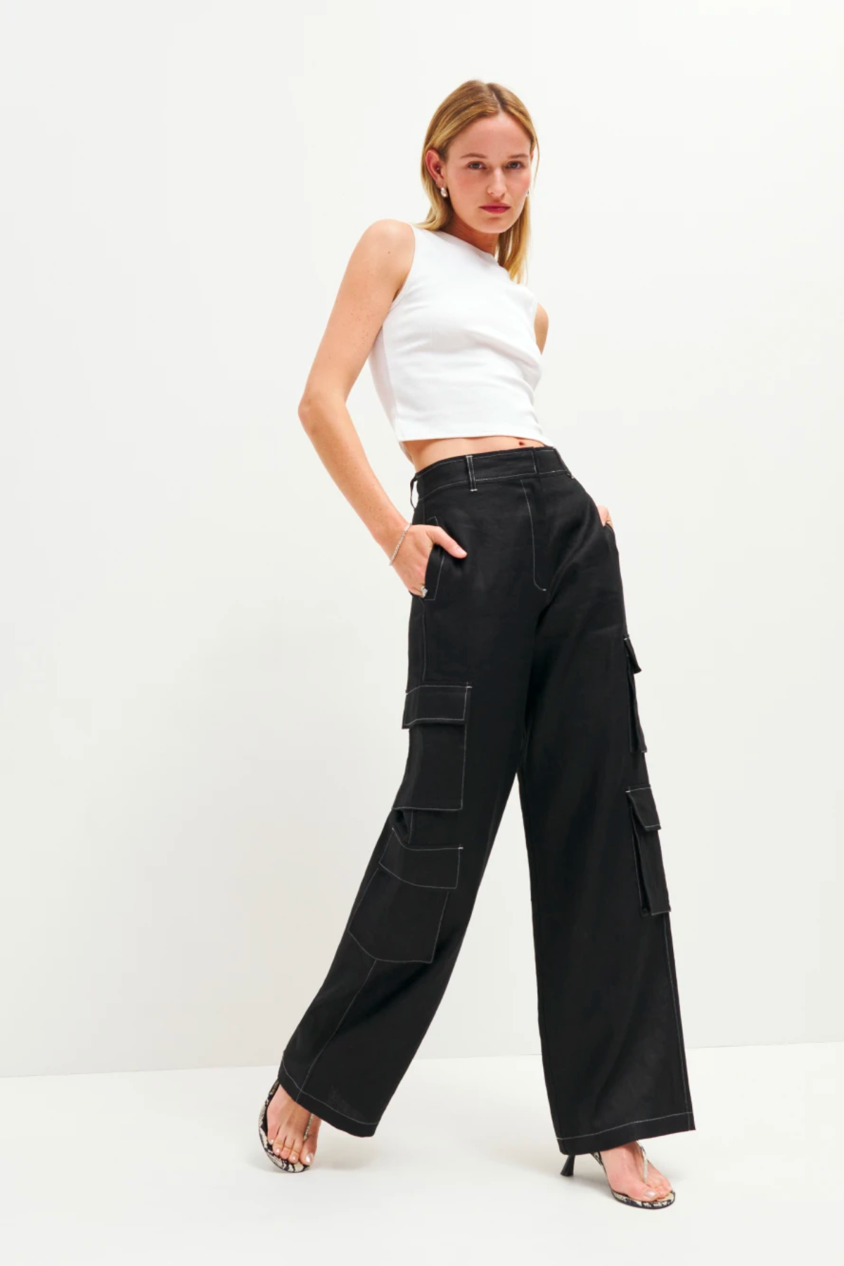 Reformation Mateo Linen Pant