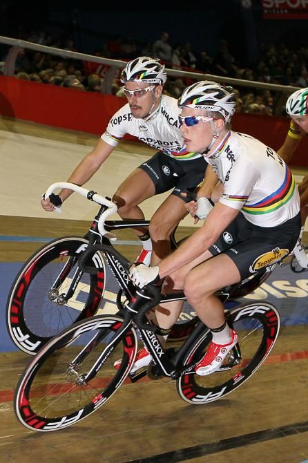 De Ketele and Van Hoecke, the madison world champions in action