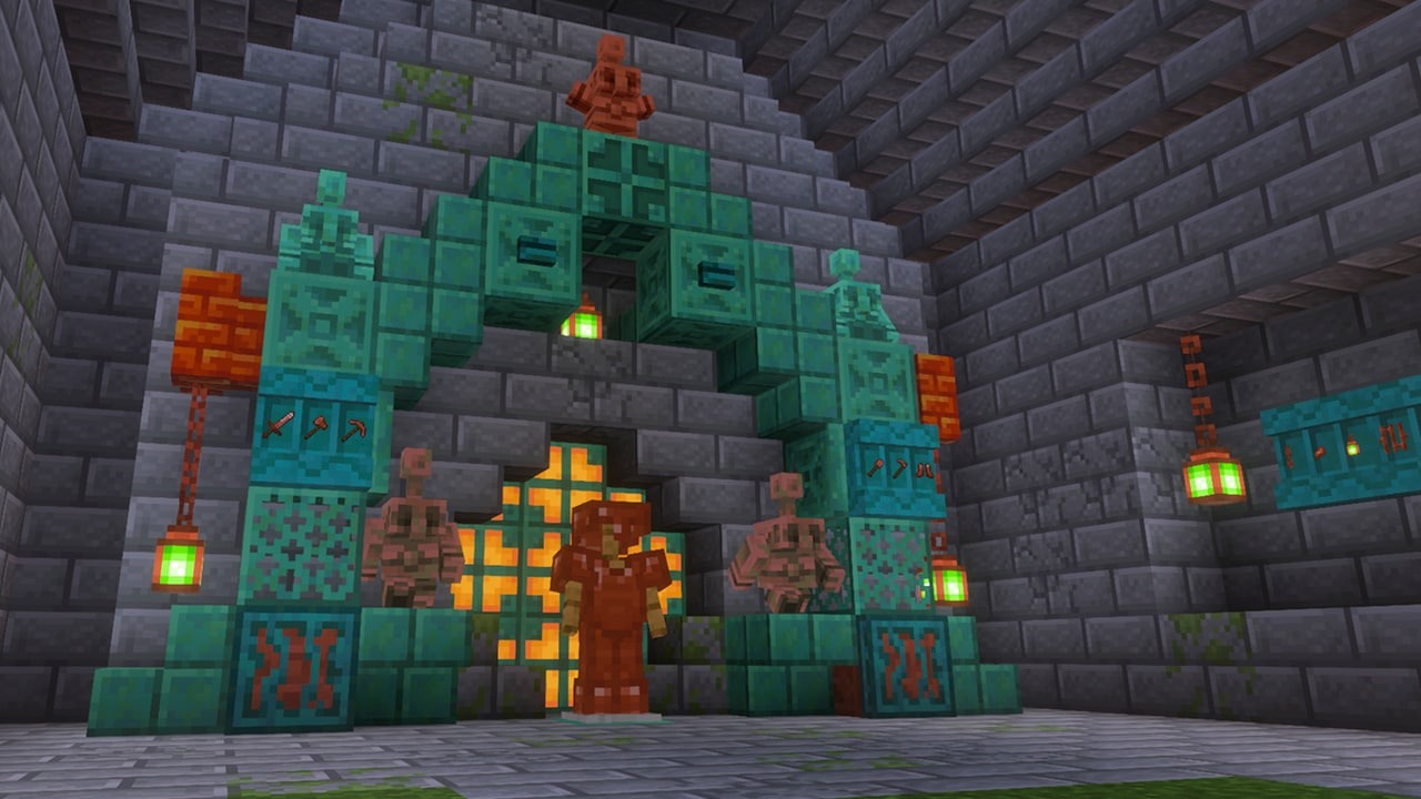 Screenshot of Minecraft: The Copper Age.