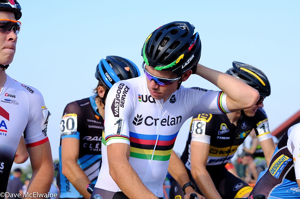 Wout Van Aert (BEL) was allegedly starting the race with a broken toe that he suffered during the Las Vegas race