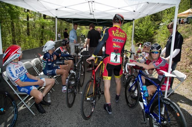 Though located deep in Devil's Den State Park, the Joe Martin Stage Race time trial start house provides all the standard amenities riders need.