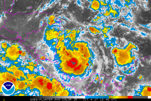 Tropical storm Nate.