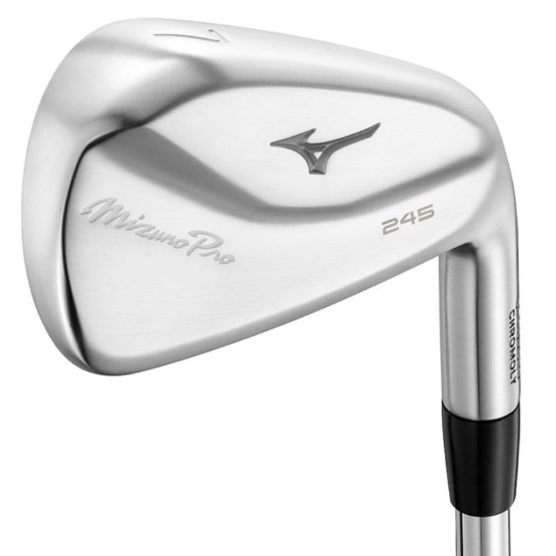 The Mizuno Pro 245 Irons on a white background