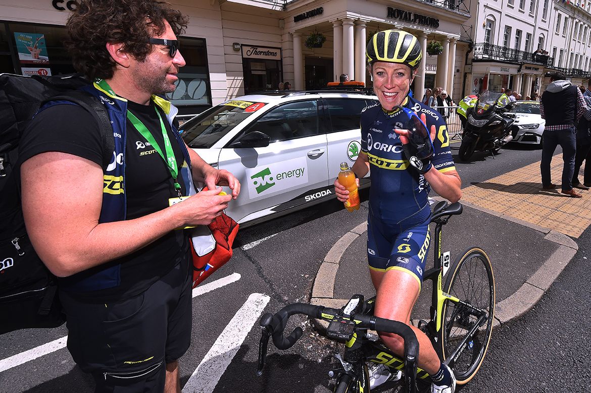 Rachel Neylan ahead of stage 3 of the Ovo Energy Women's Tour