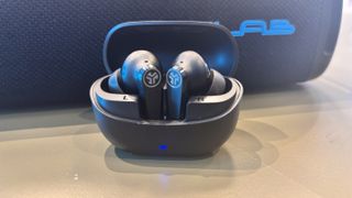 JLab JBuds Pods in a black case