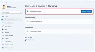 Windows 11 Cameras Settings