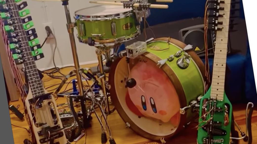 Robot rock check out this worrying robot power trio's takes on Nirvana, Deep Purple and