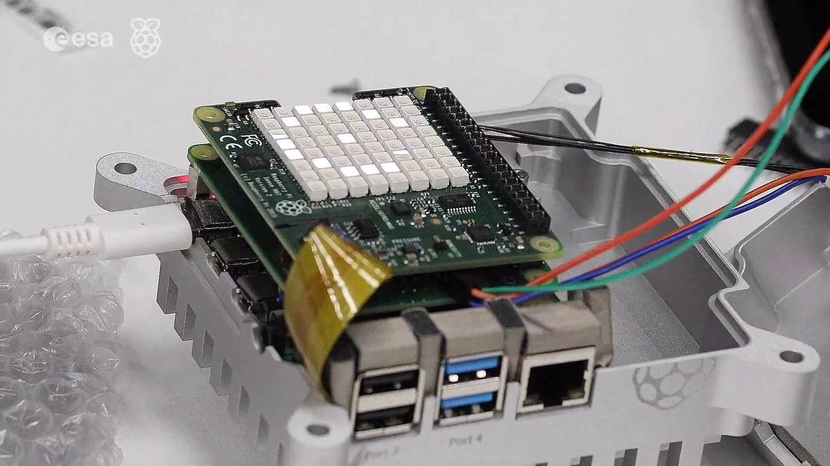 Image of the new Raspberry Pi Sense HAT Version 2