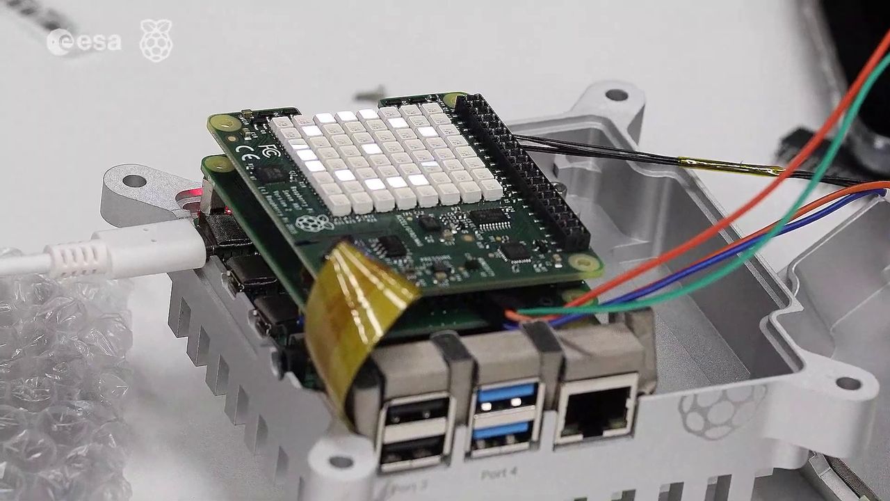 Image of the new Raspberry Pi Sense HAT Version 2