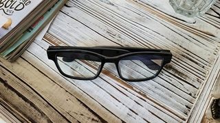 Razer Anzu smart glasses on wood surface