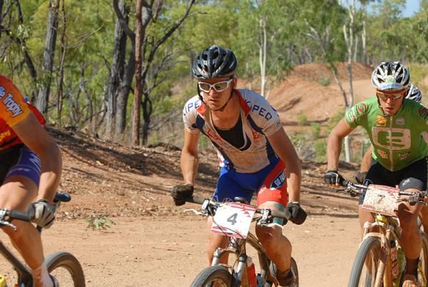 Roeland Suys (Kipeo MTB Team) and Wolfgang Krenn