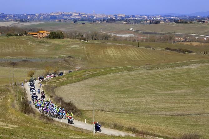 The Strade Bianche couldn't have had nicer weather conditions.