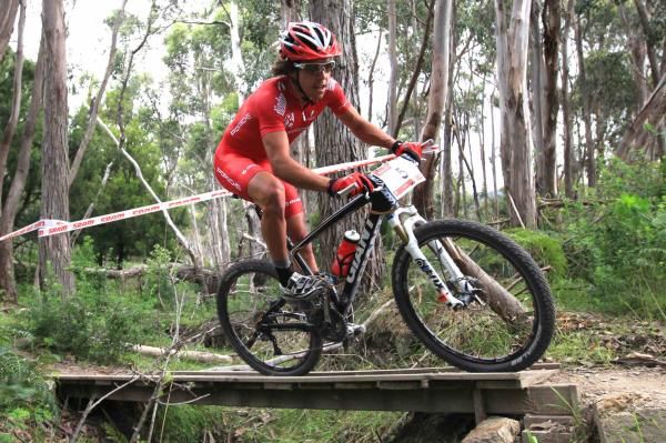 Lachlan Norris on his way to second place