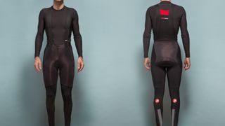 Front and Rear view of the Castelli Sorpasso RoS Bibtight