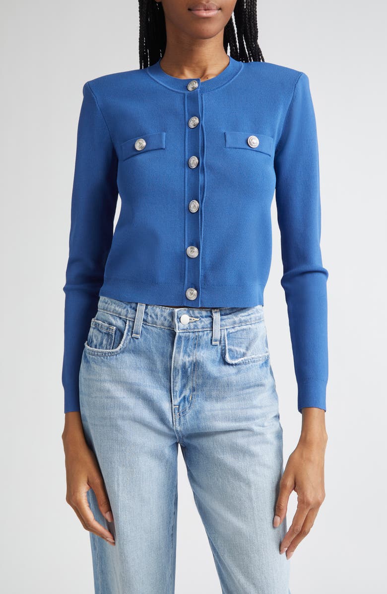 Toulouse Crewneck Crop Cardigan