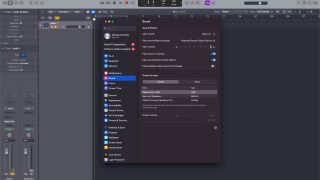 A screenshot of the audio settings screen in Mac OS