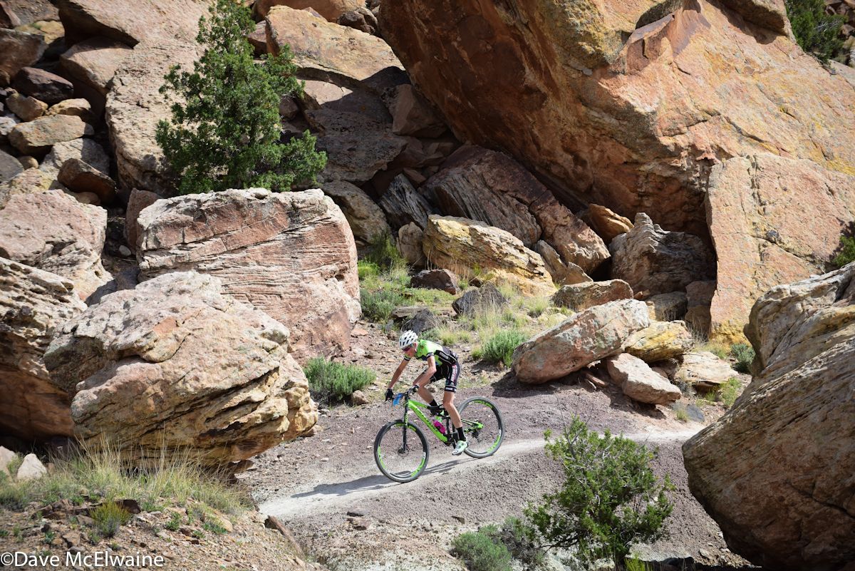 Alex Grant (Ridebiker) looked unbeatable with six miles to go
