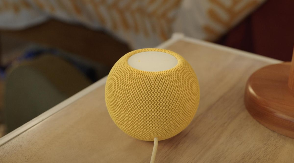 Homepod Mini Yellow Lifestyle