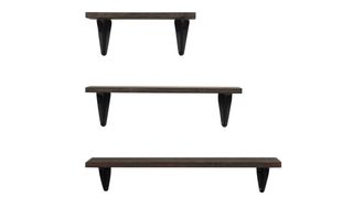 BAMFOX Rustic Bamboo Floating Shelves