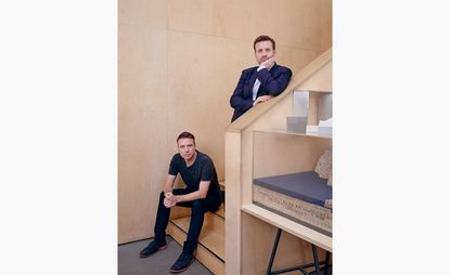 Architects Kevin Carmody and Andy Groarke in their studio in London