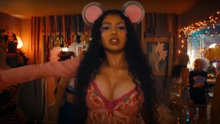 Avantika dressed as a sexy mouse in Mean Girls.