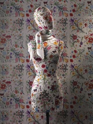 Alluding to one of Gucci's most iconic motifs Flora, curator Martin Bethenod