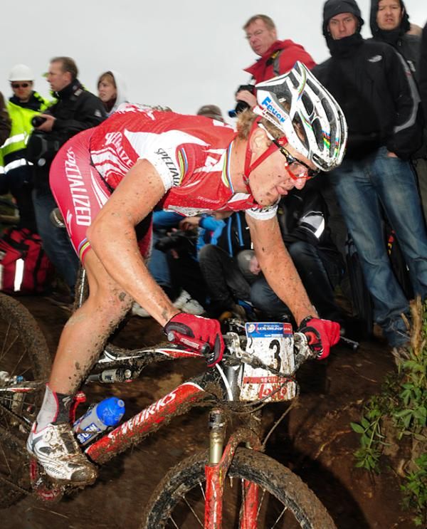 Burry Stander (Specialized) rides some drop-offs.
