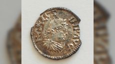 This rare silver coin shows a portrait of Charlemagne that was made during his lifetime.