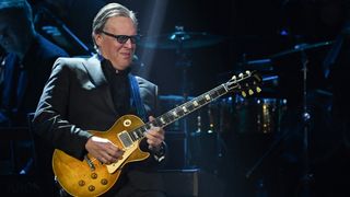 US musician Joe Bonamassa performs on stage during the 67th Annual Grammy Awards pre-telecast show at the Crypto.com Arena in Los Angeles on February 2, 2025