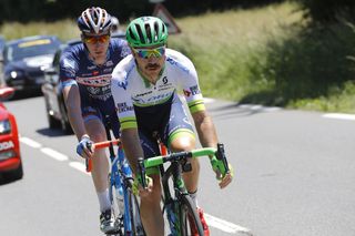 Mitch Docker escapes on stage one of the 2016 Dauphine-Libere