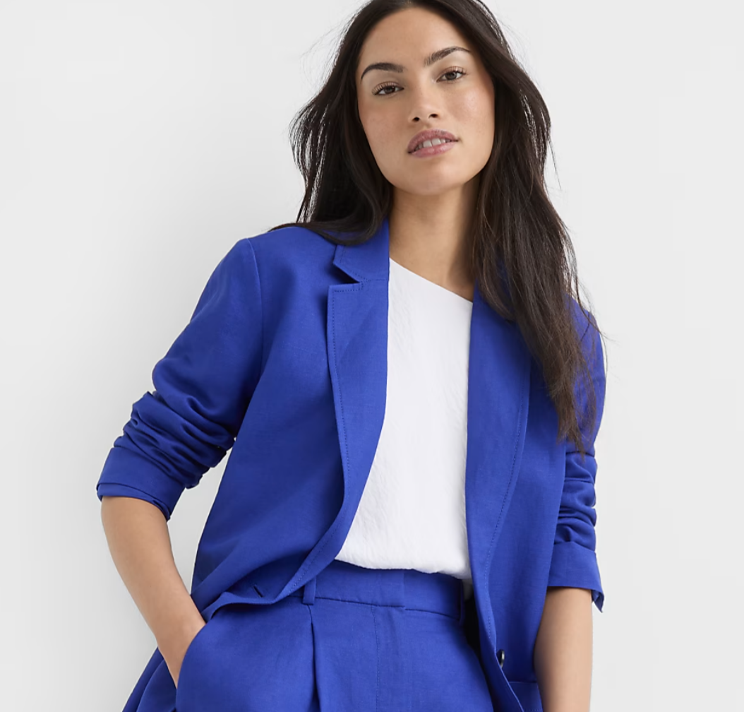 Loft, Linen Blend Modern Blazer