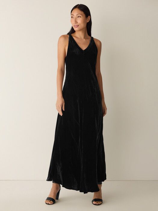 Velvet V-Neck Dress