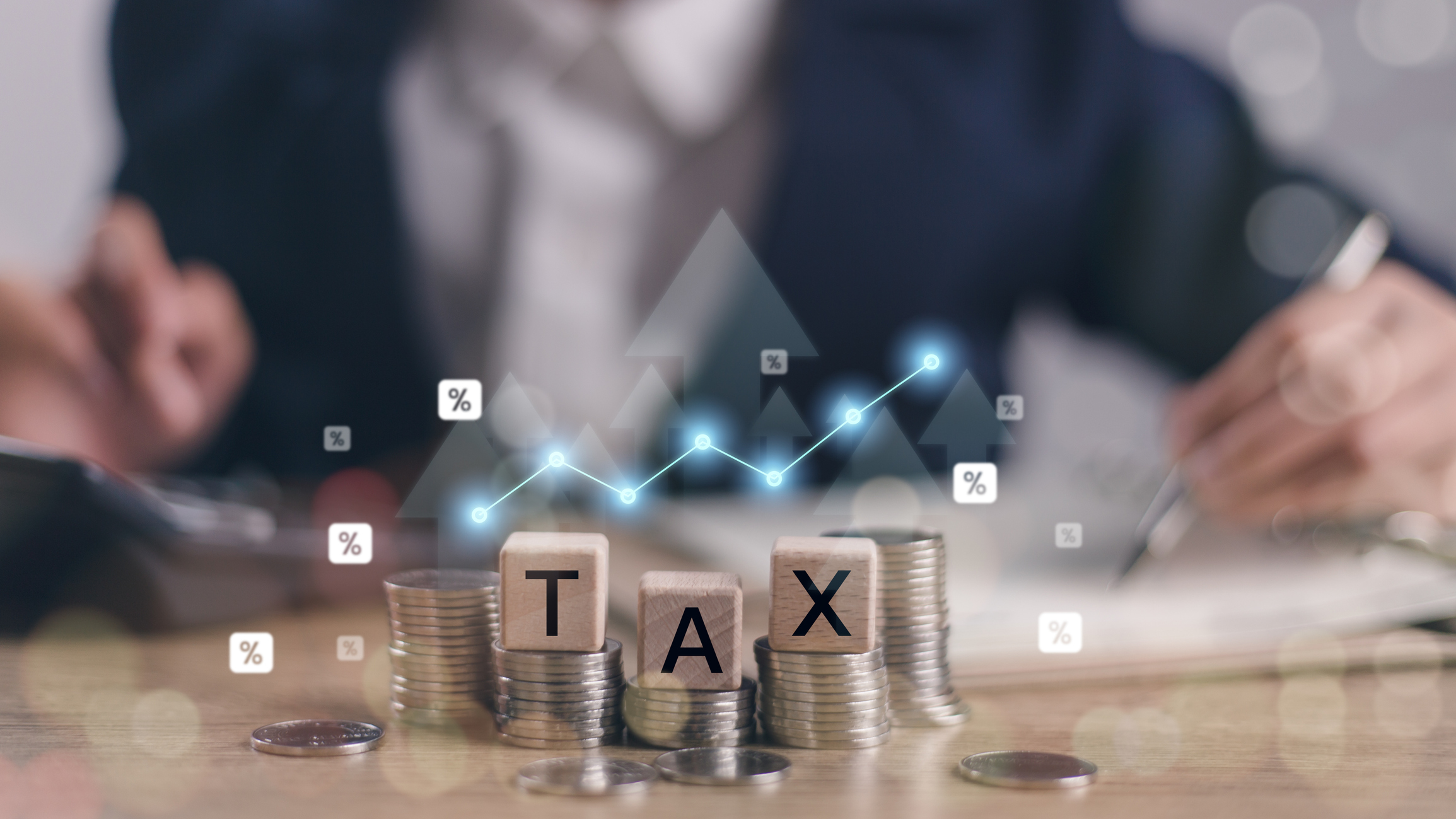 tax graph going up