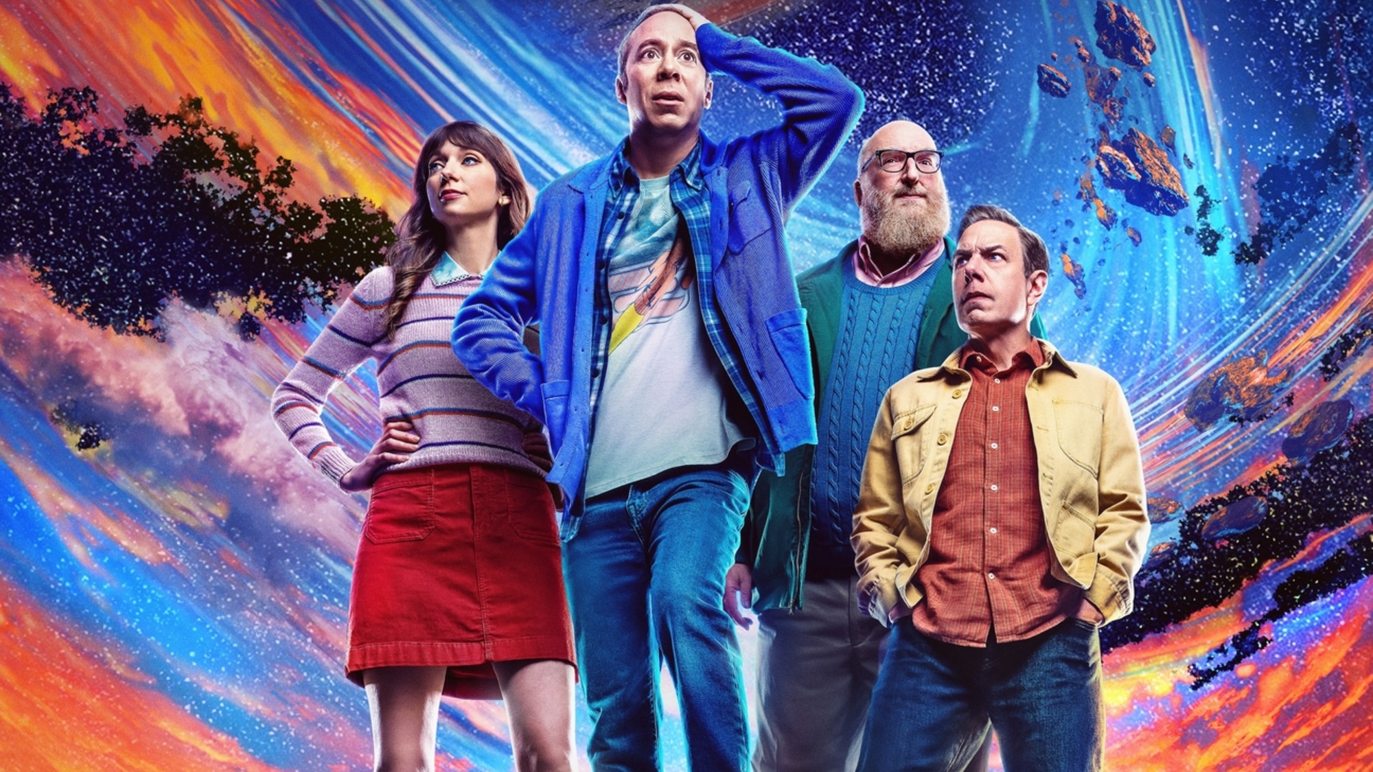 The cast of Stuart Fails The Universe 