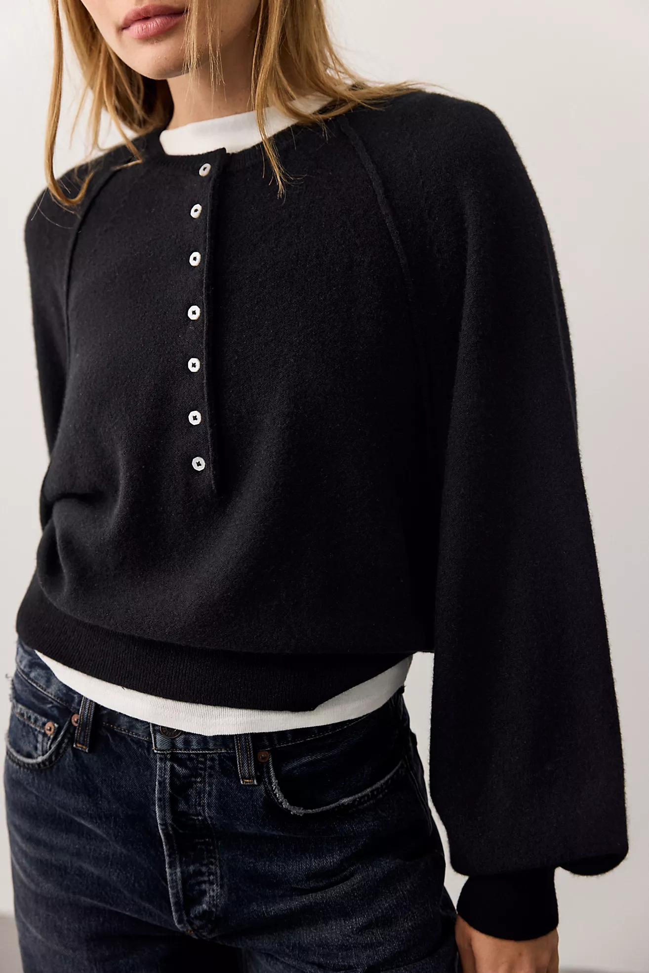 Porta Cashmere Henley Sweater